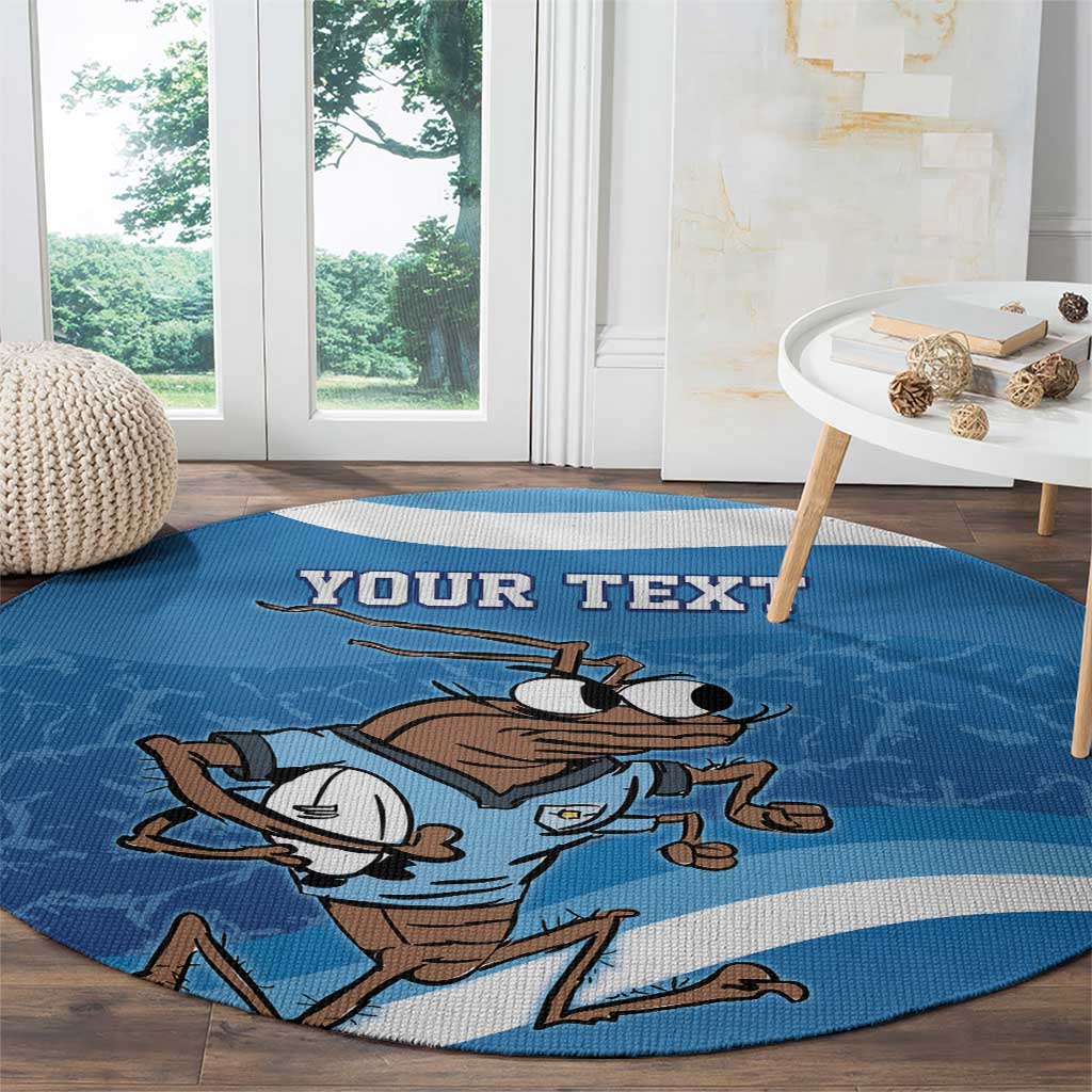 Custom NSW Cockroaches Blues Round Carpet New South Wales Origin No1