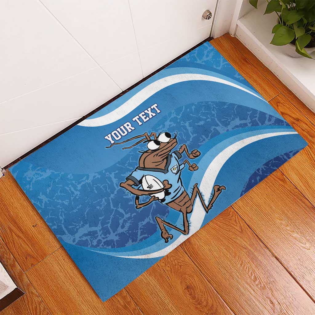 Custom NSW Cockroaches Blues Rubber Doormat New South Wales Origin No1