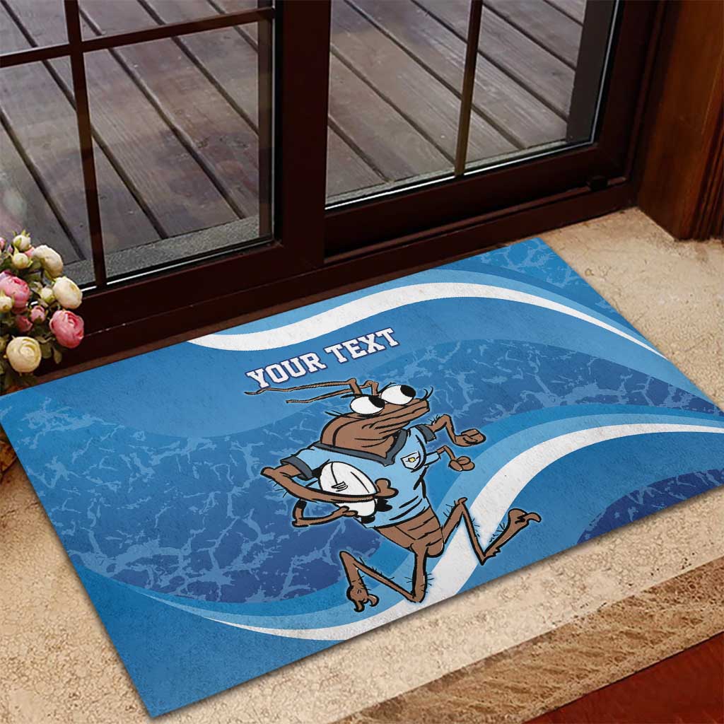 Custom NSW Cockroaches Blues Rubber Doormat New South Wales Origin No1