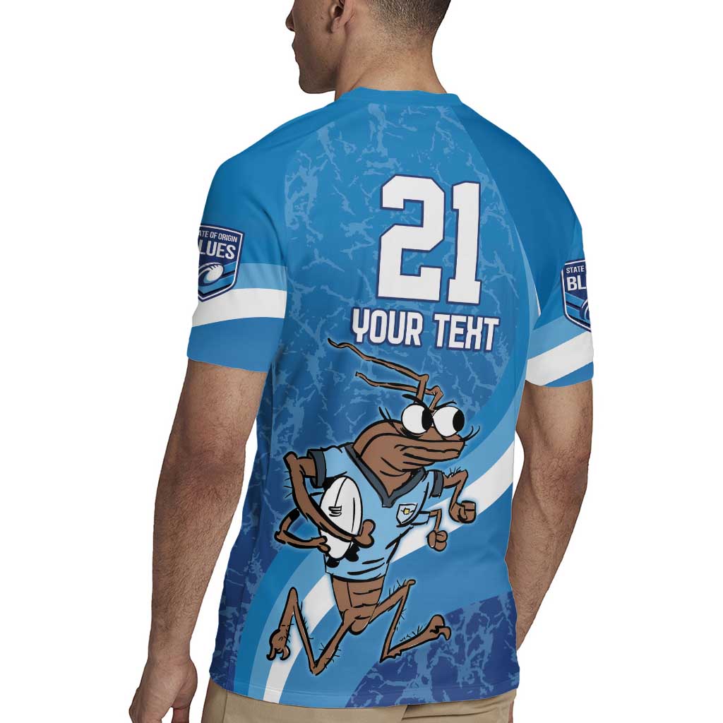 Custom NSW Cockroaches Blues Rugby Jersey New South Wales Origin No1