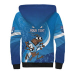 Custom NSW Cockroaches Blues Sherpa Hoodie New South Wales Origin No1