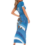 Custom NSW Cockroaches Blues Short Sleeve Bodycon Dress New South Wales Origin No1