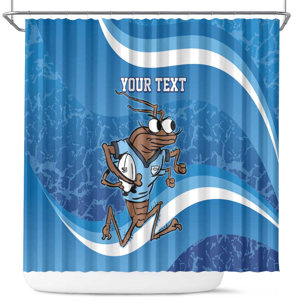 Custom NSW Cockroaches Blues Shower Curtain New South Wales Origin No1