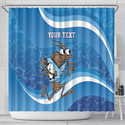 Custom NSW Cockroaches Blues Shower Curtain New South Wales Origin No1