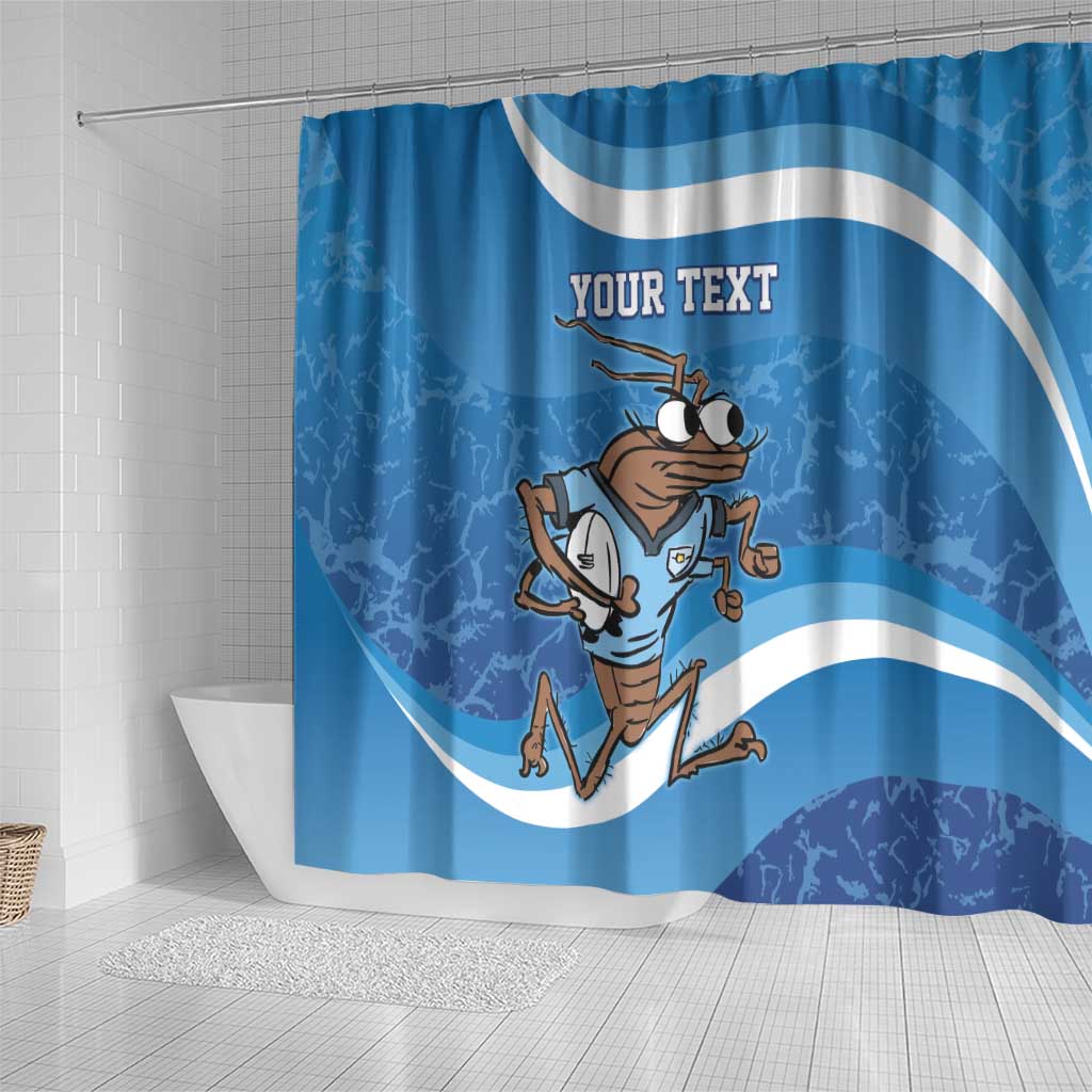 Custom NSW Cockroaches Blues Shower Curtain New South Wales Origin No1