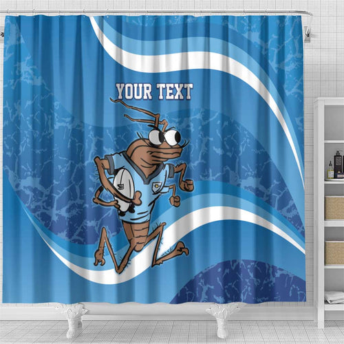 Custom NSW Cockroaches Blues Shower Curtain New South Wales Origin No1