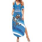 Custom NSW Cockroaches Blues Summer Maxi Dress New South Wales Origin No1