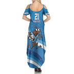 Custom NSW Cockroaches Blues Summer Maxi Dress New South Wales Origin No1