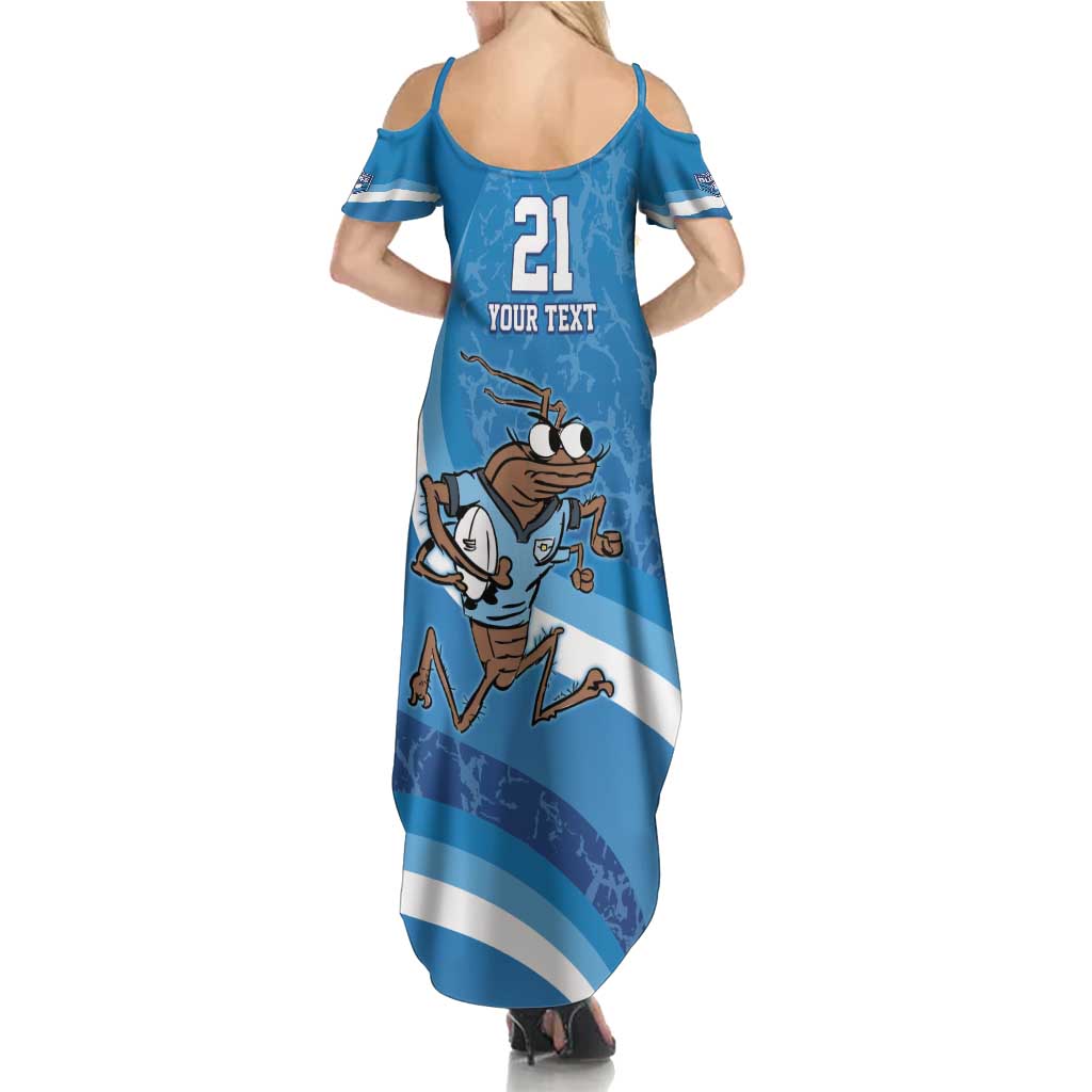 Custom NSW Cockroaches Blues Summer Maxi Dress New South Wales Origin No1