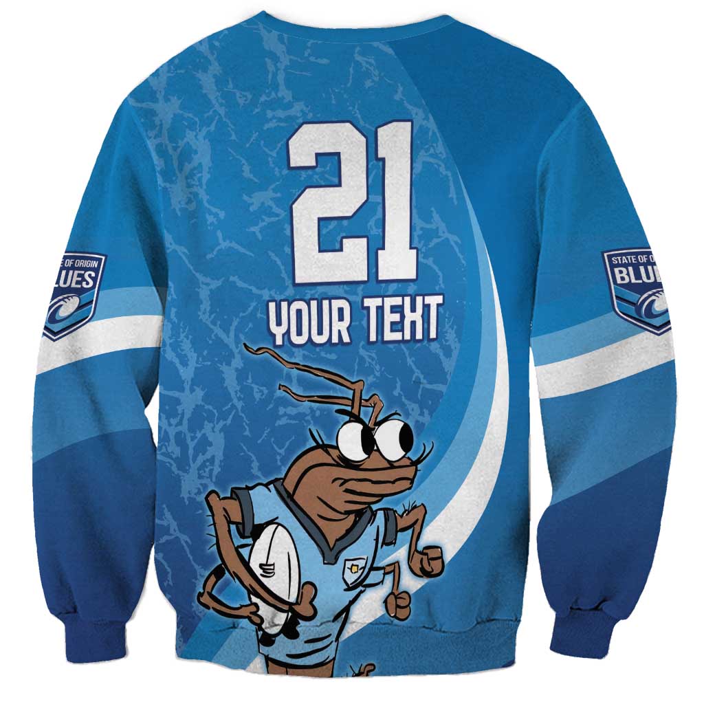 Custom NSW Cockroaches Blues Sweatshirt New South Wales Origin No1