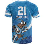 Custom NSW Cockroaches Blues T Shirt New South Wales Origin No1