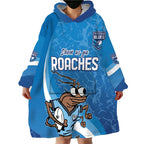 Custom NSW Cockroaches Blues Wearable Blanket Hoodie New South Wales Origin No1