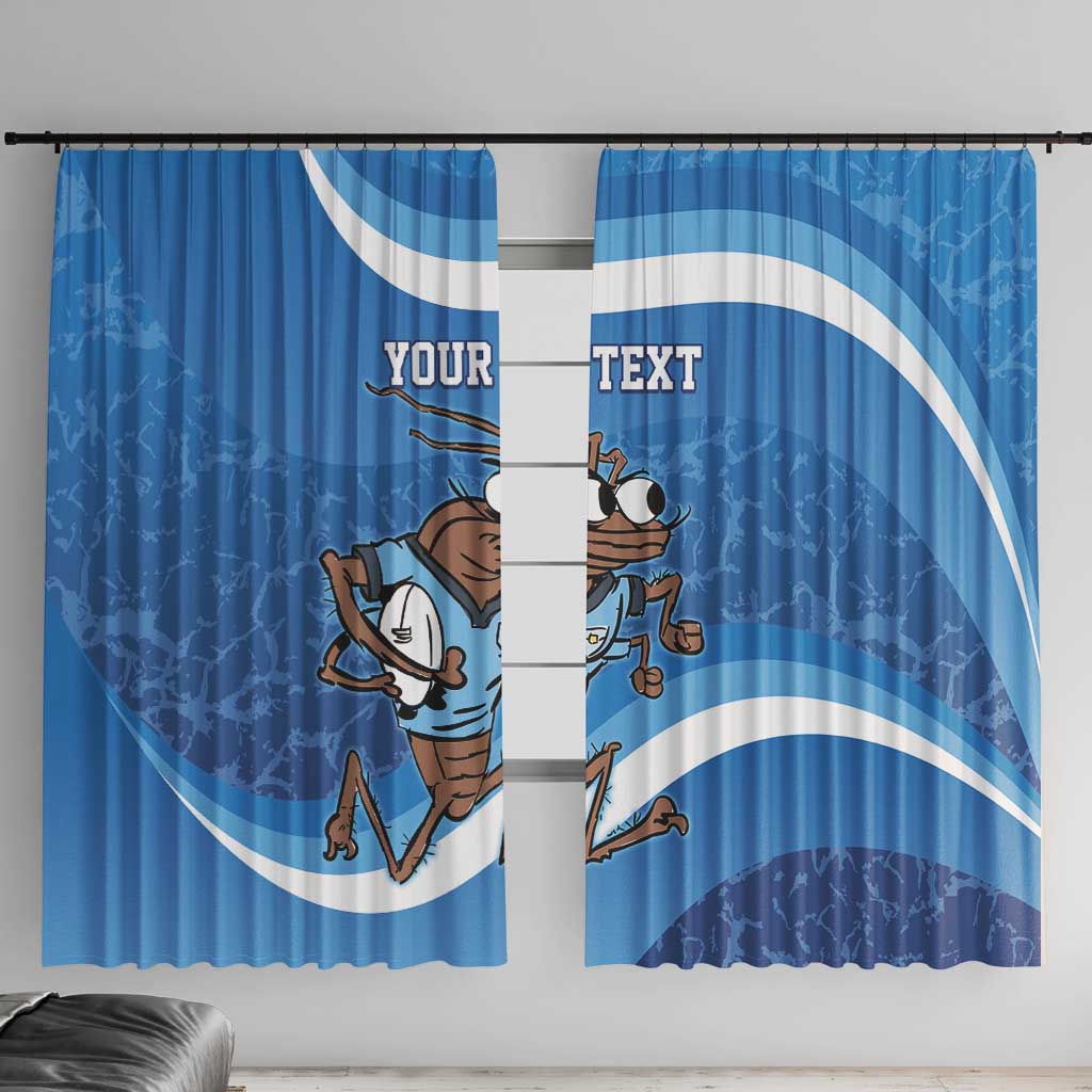 Custom NSW Cockroaches Blues Window Curtain New South Wales Origin No1