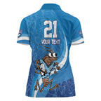 Custom NSW Cockroaches Blues Women Polo Shirt New South Wales Origin No1