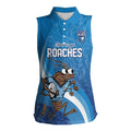 Custom NSW Cockroaches Blues Women Sleeveless Polo Shirt New South Wales Origin No1