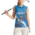 Custom NSW Cockroaches Blues Women Sleeveless Polo Shirt New South Wales Origin No1