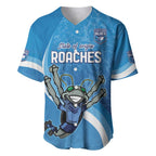 Custom NSW Cockroaches Blues Baseball Jersey New South Wales Origin No2