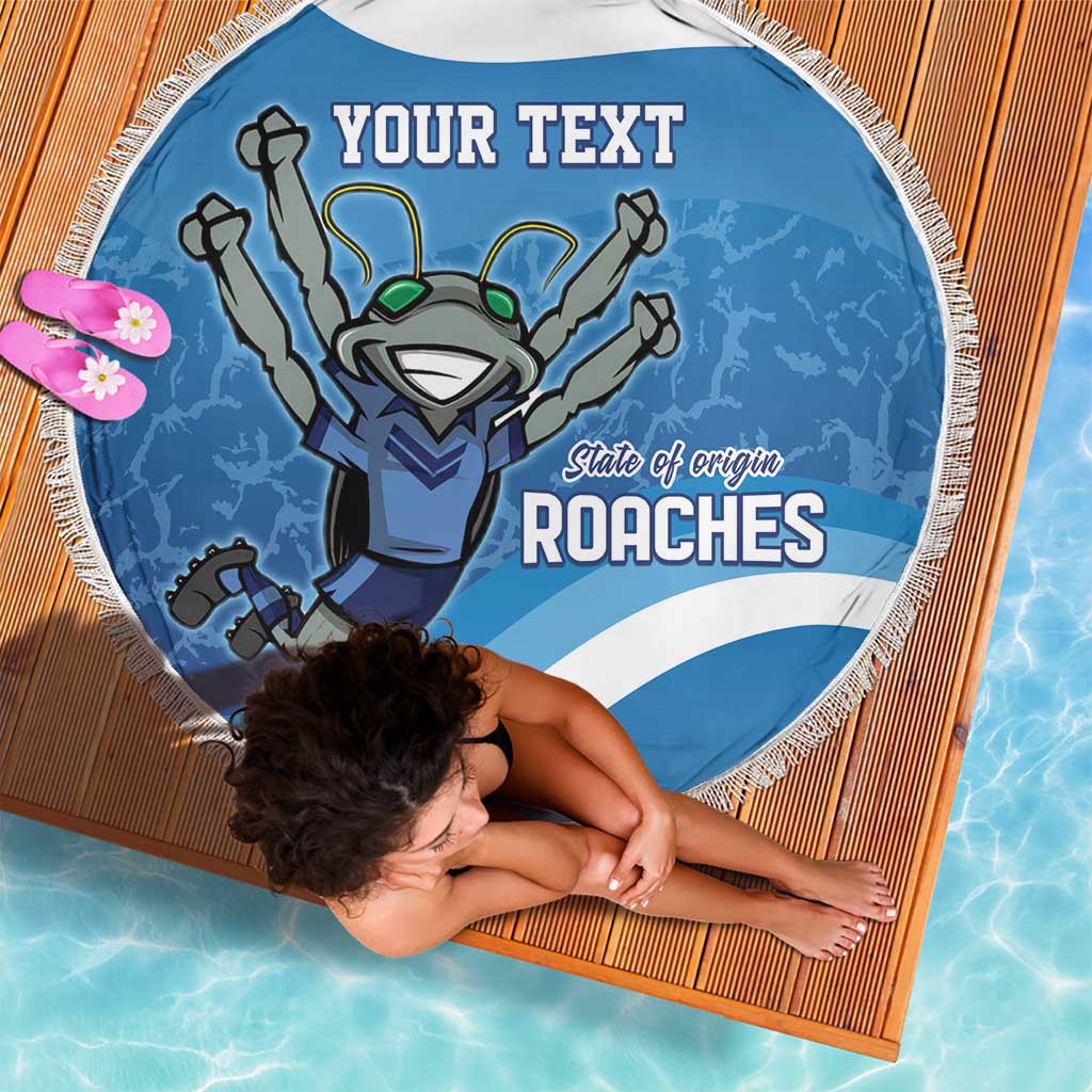 Custom NSW Cockroaches Blues Beach Blanket New South Wales Origin No2