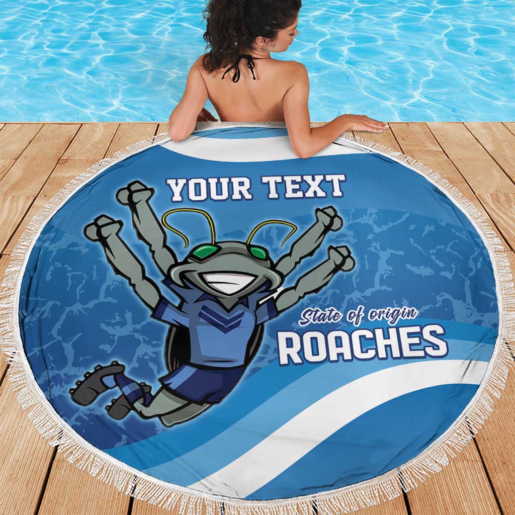 Custom NSW Cockroaches Blues Beach Blanket New South Wales Origin No2
