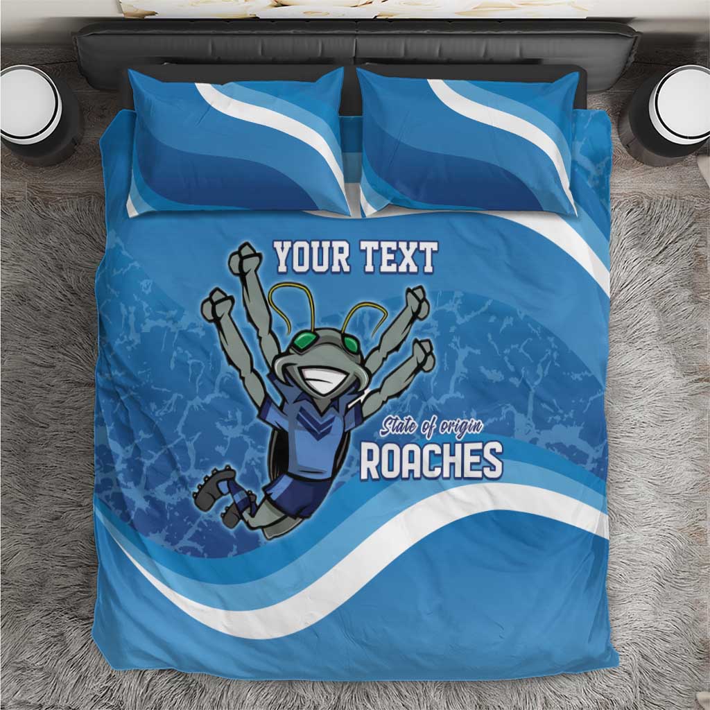 Custom NSW Cockroaches Blues Bedding Set New South Wales Origin No2
