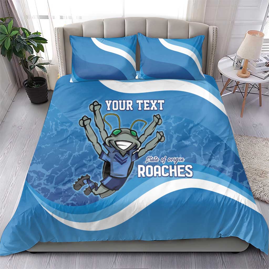 Custom NSW Cockroaches Blues Bedding Set New South Wales Origin No2