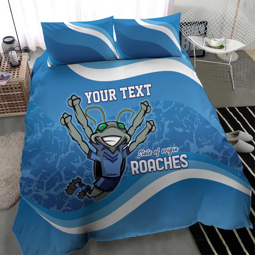 Custom NSW Cockroaches Blues Bedding Set New South Wales Origin No2