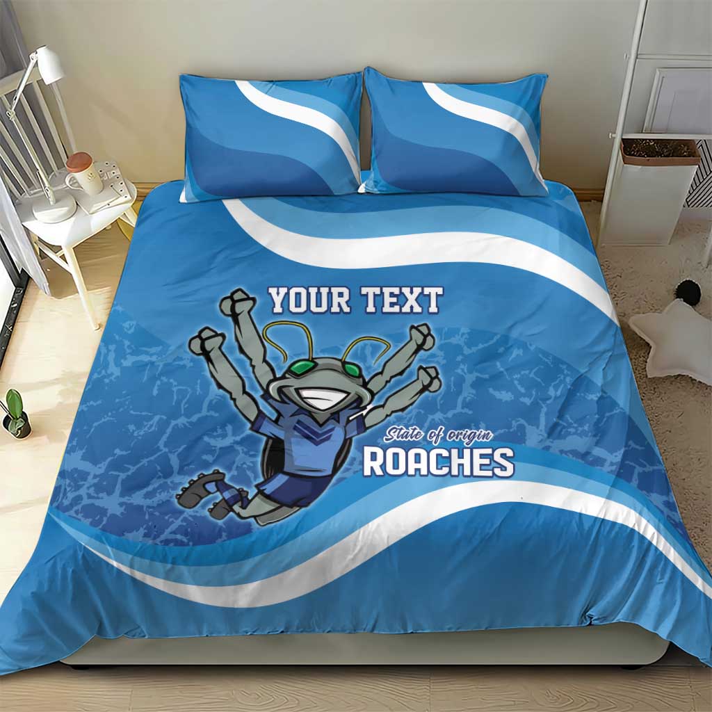 Custom NSW Cockroaches Blues Bedding Set New South Wales Origin No2
