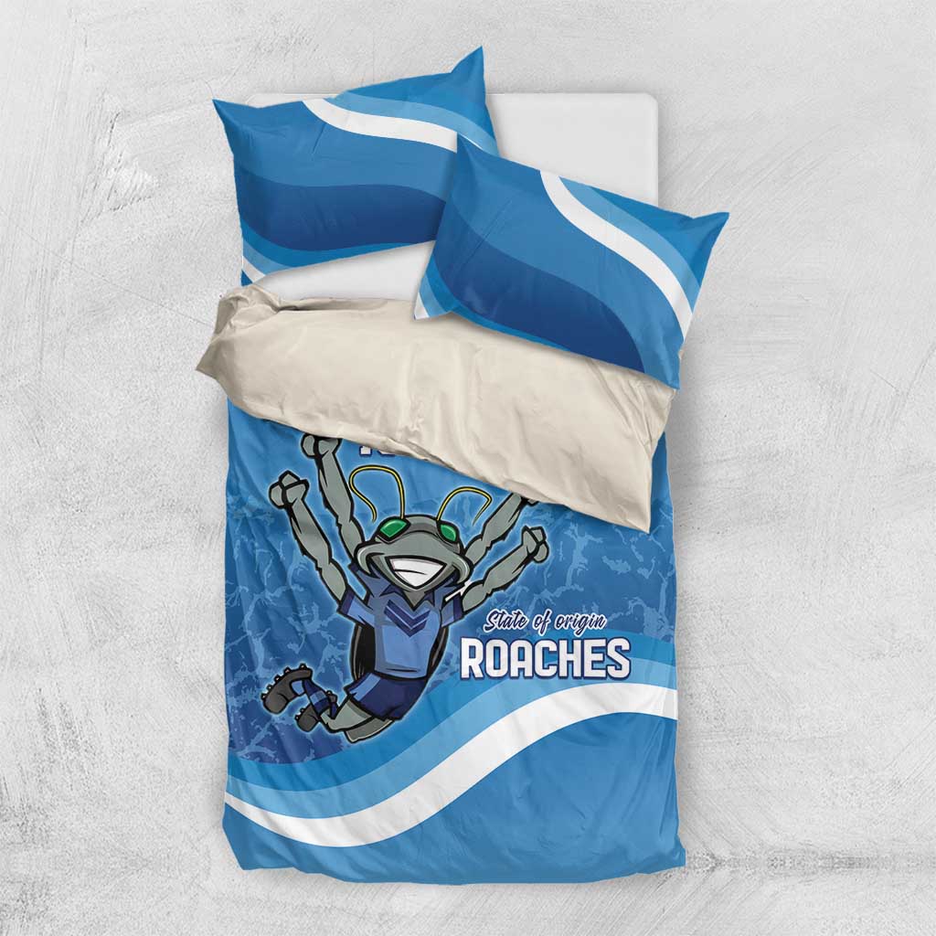 Custom NSW Cockroaches Blues Bedding Set New South Wales Origin No2