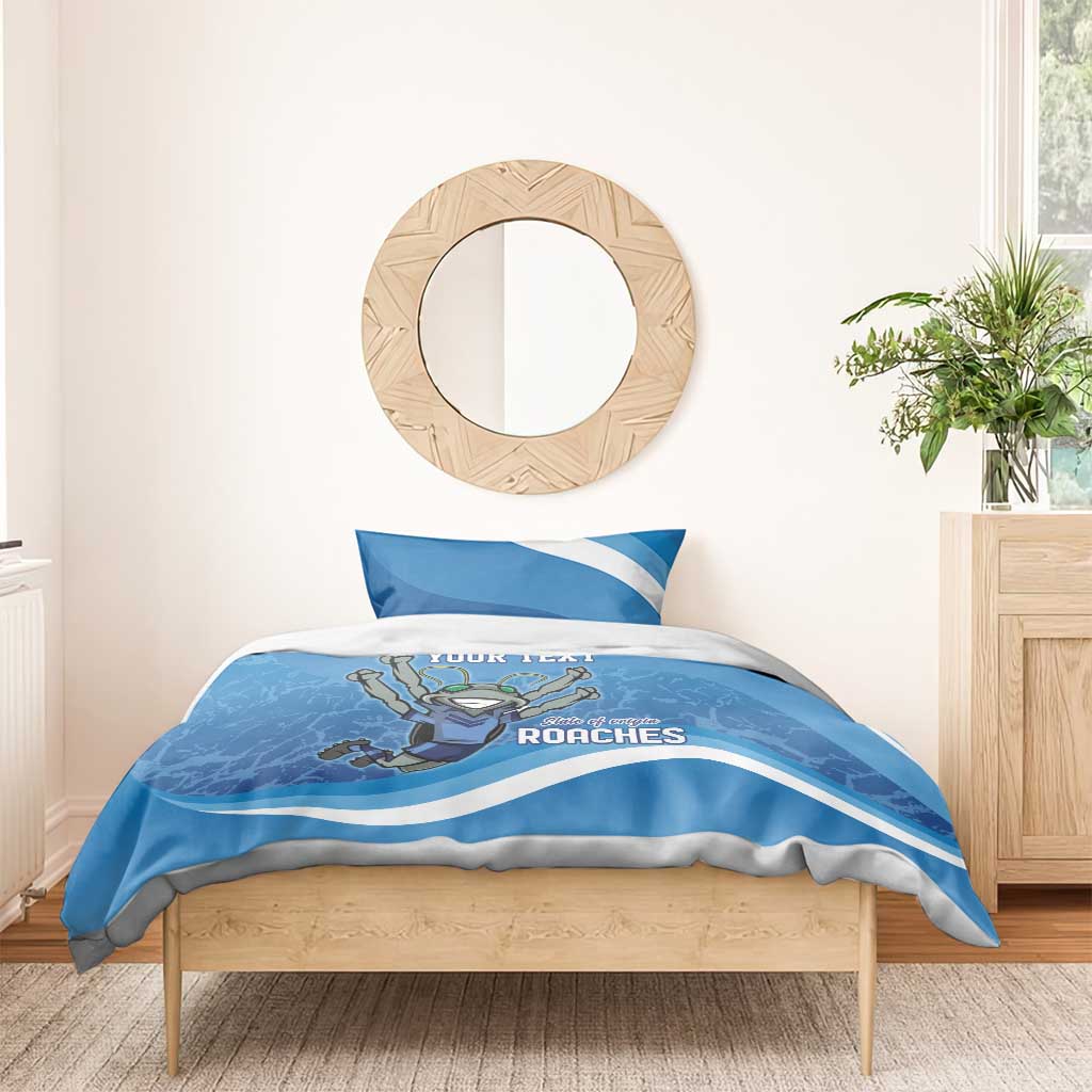 Custom NSW Cockroaches Blues Bedding Set New South Wales Origin No2