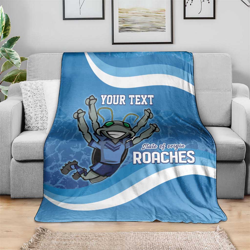 Custom NSW Cockroaches Blues Blanket New South Wales Origin No2