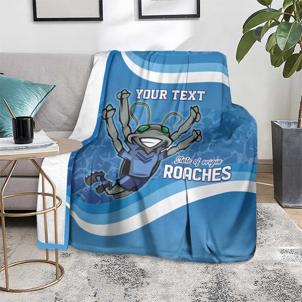 Custom NSW Cockroaches Blues Blanket New South Wales Origin No2