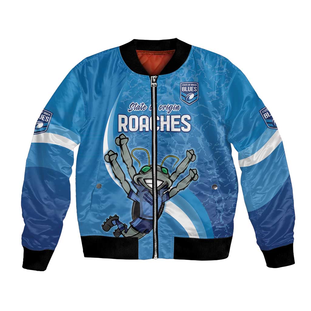 Custom NSW Cockroaches Blues Bomber Jacket New South Wales Origin No2