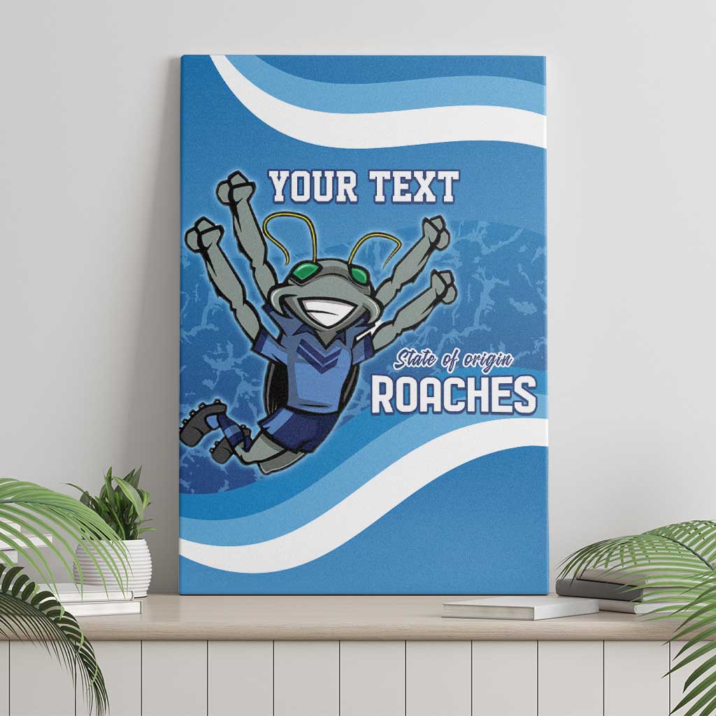 Custom NSW Cockroaches Blues Canvas Wall Art New South Wales Origin No2