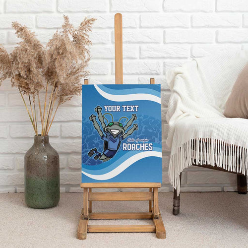 Custom NSW Cockroaches Blues Canvas Wall Art New South Wales Origin No2