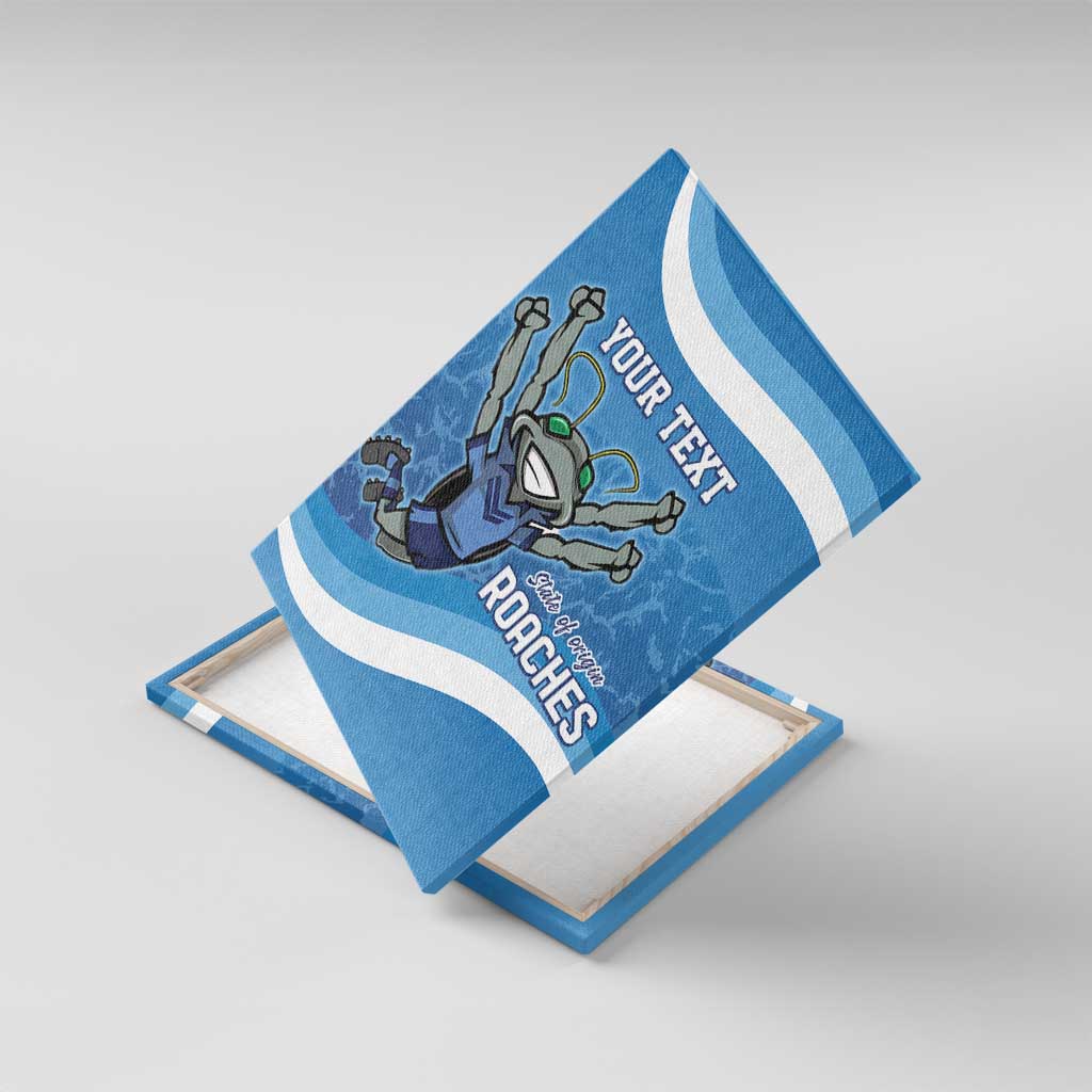 Custom NSW Cockroaches Blues Canvas Wall Art New South Wales Origin No2