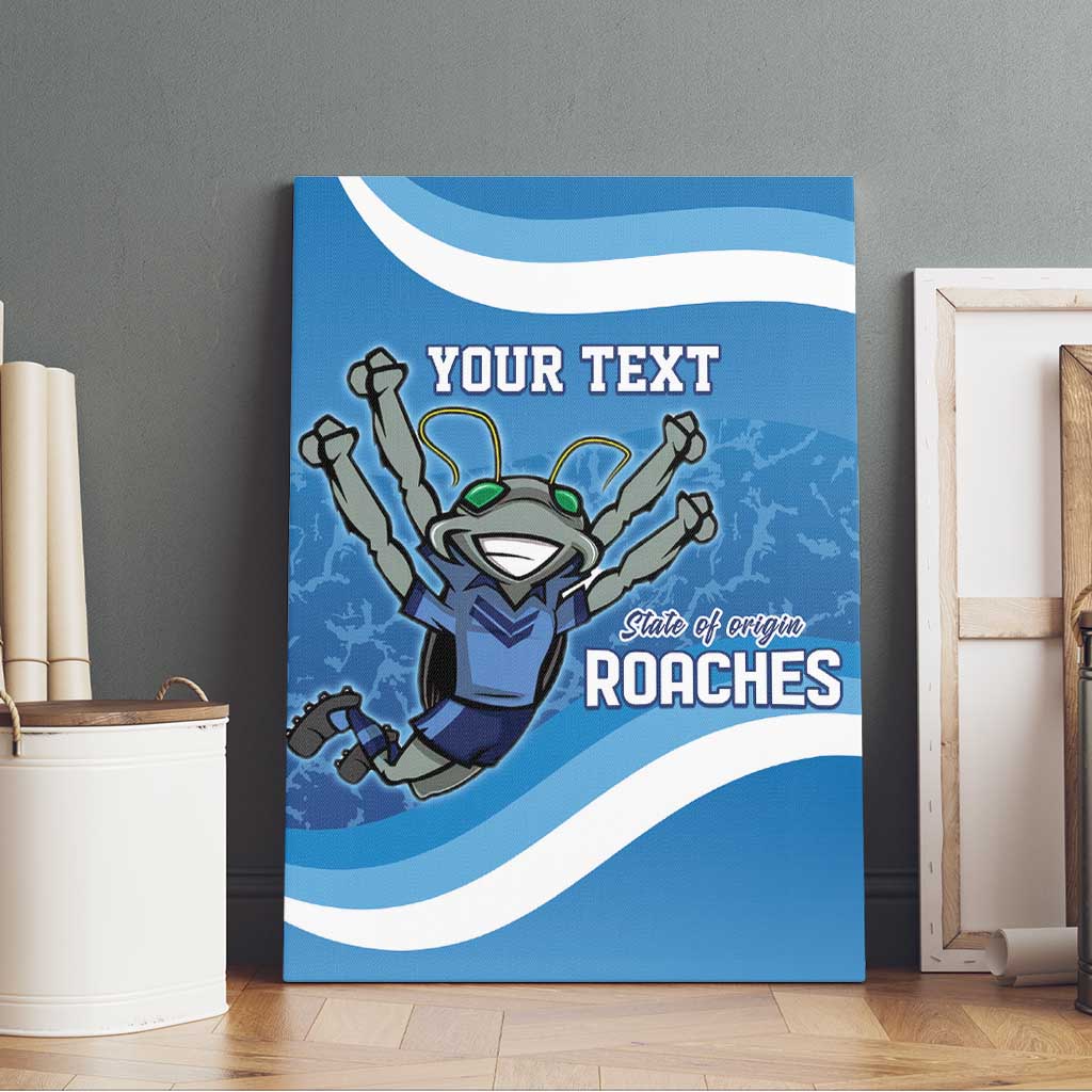 Custom NSW Cockroaches Blues Canvas Wall Art New South Wales Origin No2