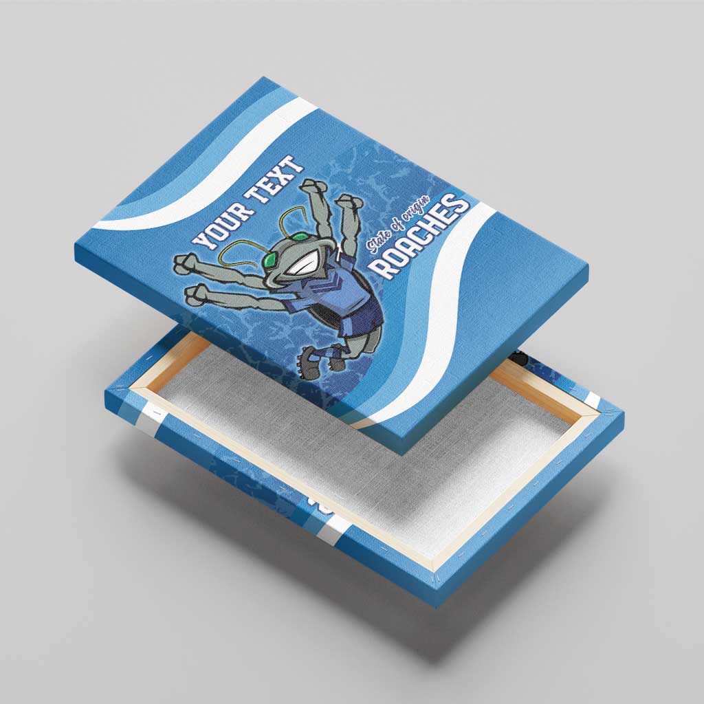 Custom NSW Cockroaches Blues Canvas Wall Art New South Wales Origin No2
