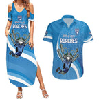 Custom NSW Cockroaches Blues Couples Matching Summer Maxi Dress and Hawaiian Shirt New South Wales Origin No2
