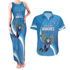 Custom NSW Cockroaches Blues Couples Matching Tank Maxi Dress and Hawaiian Shirt New South Wales Origin No2