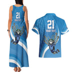 Custom NSW Cockroaches Blues Couples Matching Tank Maxi Dress and Hawaiian Shirt New South Wales Origin No2