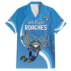 Custom NSW Cockroaches Blues Family Matching Long Sleeve Bodycon Dress and Hawaiian Shirt New South Wales Origin No2