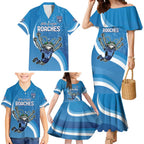 Custom NSW Cockroaches Blues Family Matching Mermaid Dress and Hawaiian Shirt New South Wales Origin No2