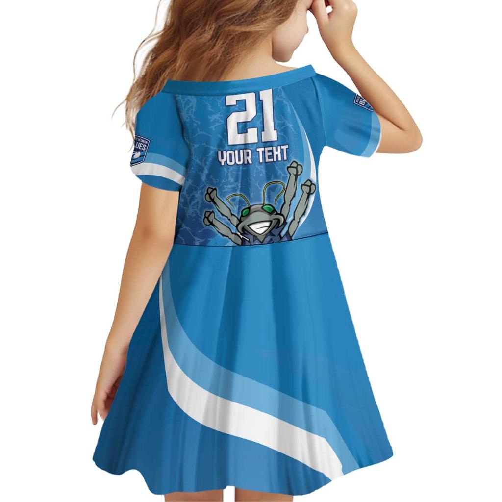 Custom NSW Cockroaches Blues Family Matching Off Shoulder Short Dress and Hawaiian Shirt New South Wales Origin No2