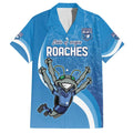 Custom NSW Cockroaches Blues Family Matching Off Shoulder Short Dress and Hawaiian Shirt New South Wales Origin No2
