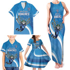 Custom NSW Cockroaches Blues Family Matching Tank Maxi Dress and Hawaiian Shirt New South Wales Origin No2