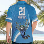 Custom NSW Cockroaches Blues Hawaiian Shirt New South Wales Origin No2