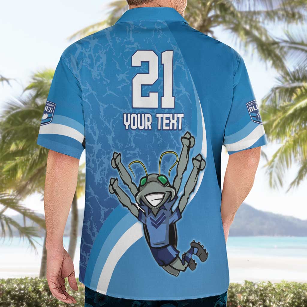 Custom NSW Cockroaches Blues Hawaiian Shirt New South Wales Origin No2