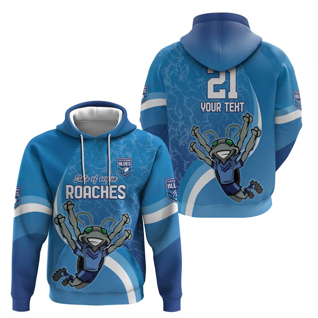 Custom NSW Cockroaches Blues Hoodie New South Wales Origin No2