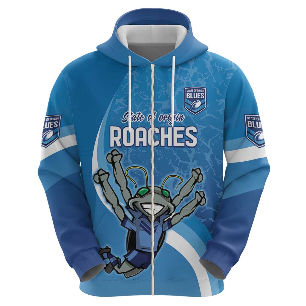 Custom NSW Cockroaches Blues Hoodie New South Wales Origin No2