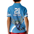 Custom NSW Cockroaches Blues Kid Polo Shirt New South Wales Origin No2